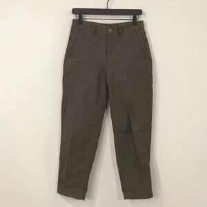 NWT J Crew Cotton‎ Camp Pants - Spanish Moss Green size 0